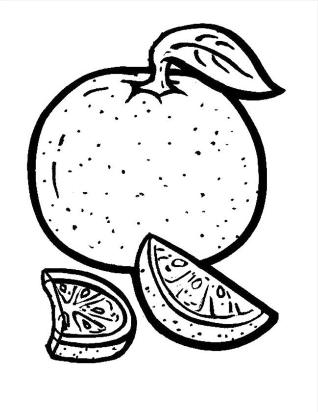 Plansa de colorat cu Fructe 212 23